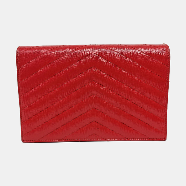 MONOGRAM WOC Chevron Calfskin Red