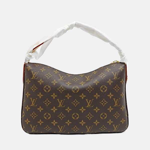 SLOUCHY PM Monogram Coated Canvas Brown