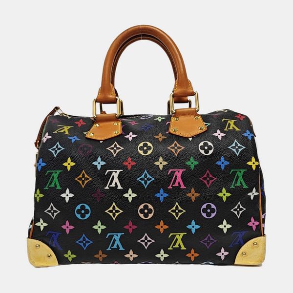 LV × TM SPEEDY 30 Monogram Coated Canvas Black