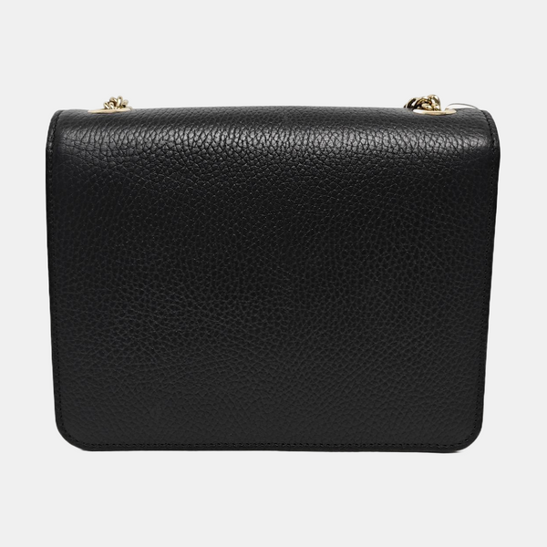 Interlocking G Small Calfskin Black