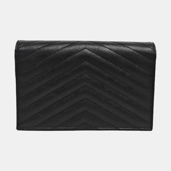 MONOGRAM WOC Chevron Calfskin Black