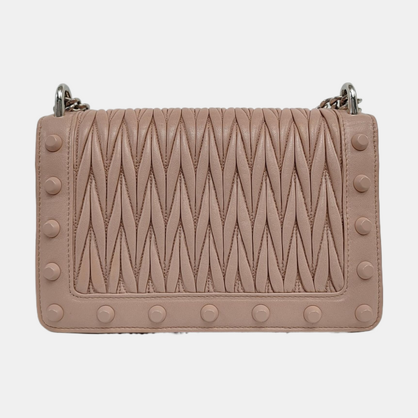 Quilted Lambskin Crossbody Bag Pink