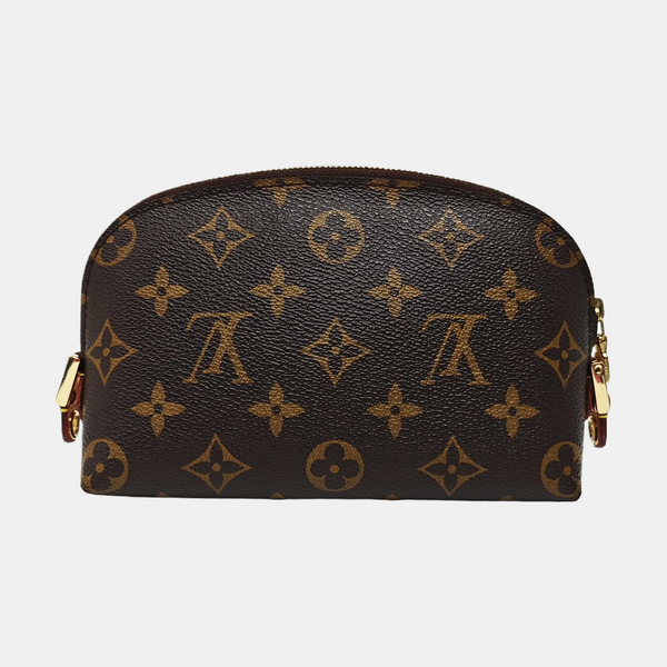 COSMETIC PM Monogram Coated Canvas Brown