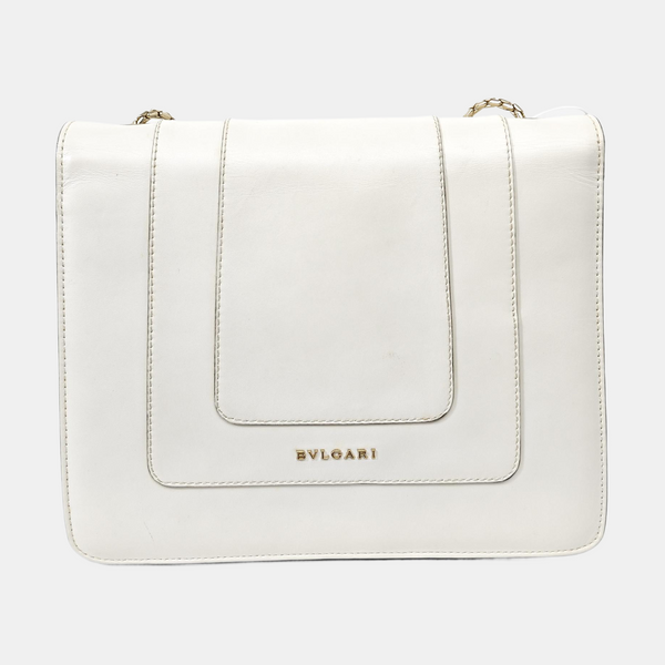 SERPENTI FOREVER Medium Calfskin White