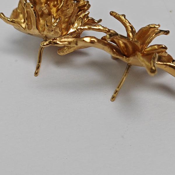 Metal Gold Stud Earrings