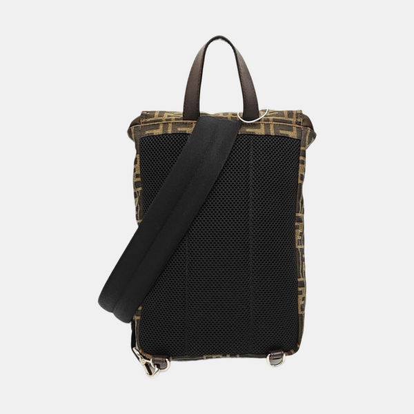 Canvas Top Handle Bag Small Brown