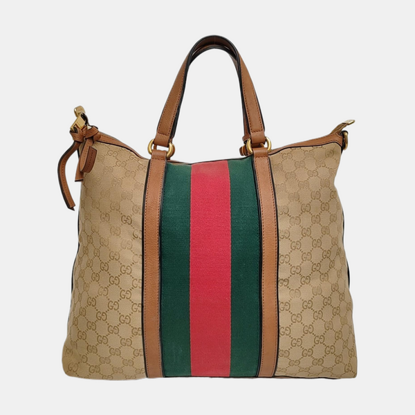 Rania Monogram Canvas Beige