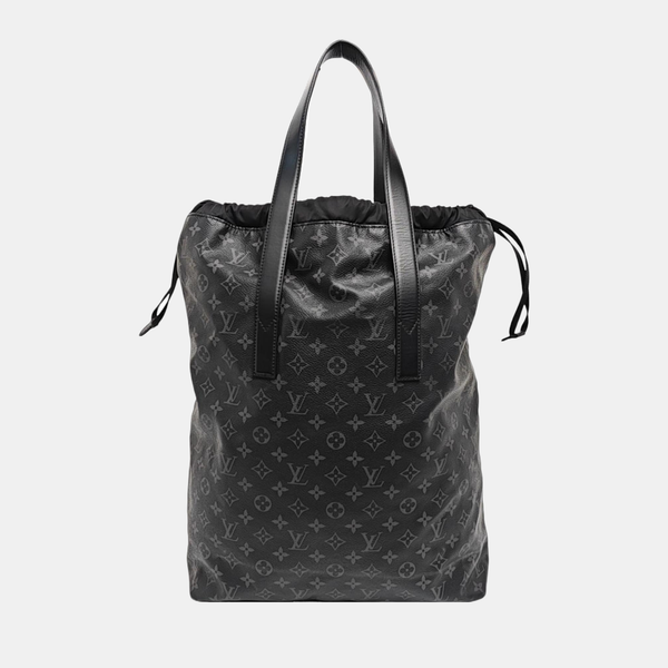 Monogram Coated Canvas Bucket Bag Black