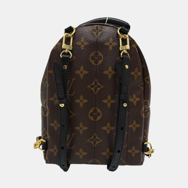 PALM SPRINGS Mini Monogram Coated Canvas Brown