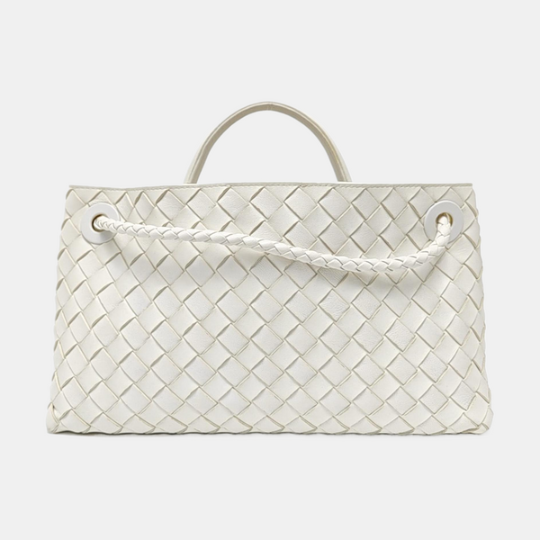 Authenticated pre-owned Andiamo Lambskin White - Shoulder Bag at Looply