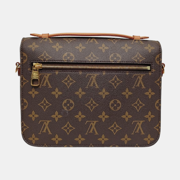 MÉTIS MM Monogram Coated Canvas Brown