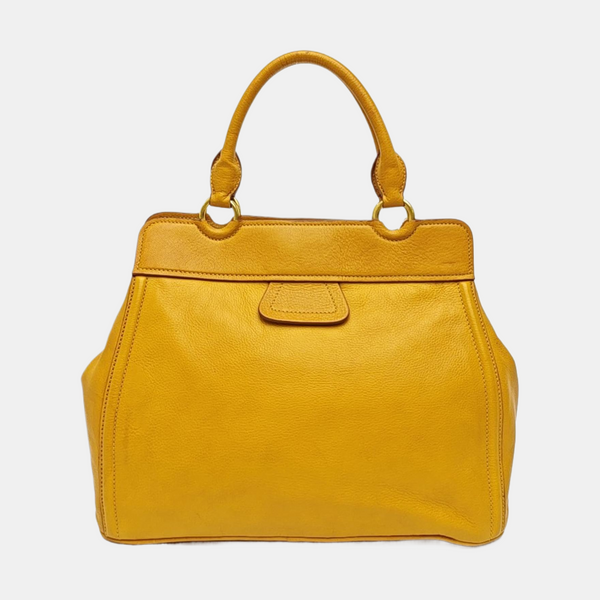 Calfskin Tote Bag Yellow