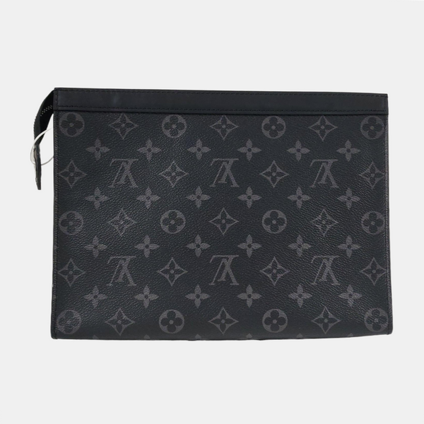Pochette Voyag MM Monogram Coated Canvas Black