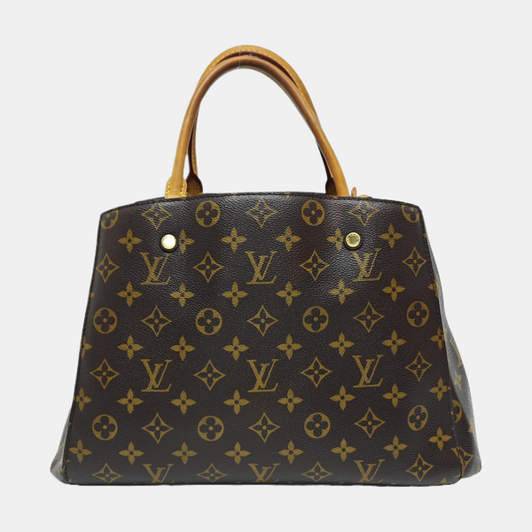 MONTAIGNE Monogram Coated Canvas Brown