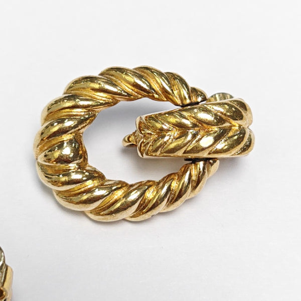 Metal Gold Clip On Earrings