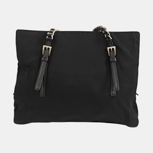 Nylon Shoulder Bag Black