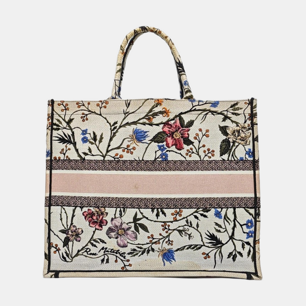 Book Tote Large Canvas Multicolor