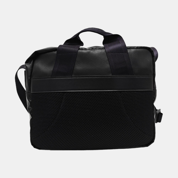 Monogram Coated Canvas Shoulder Bag Black