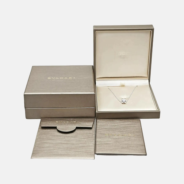 Collar B.ZERO1 de oro blanco de 18k