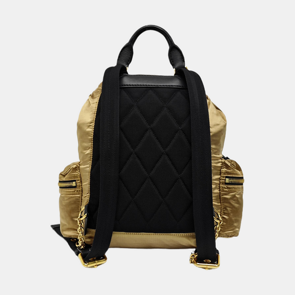 The Rucksack Medium Nylon Gold