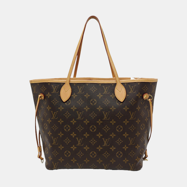 NEVERFULL MM Monogram Coated Canvas Brown