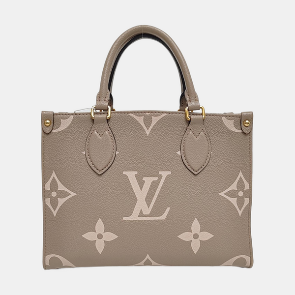 ONTHEGO PM Monogram Calfskin Gray