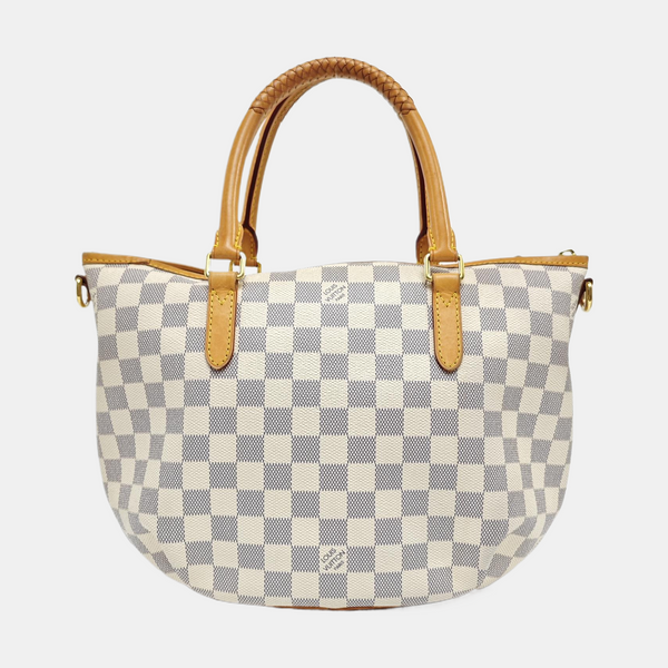 RIVIERA PM Damier Azur Coated Canvas White
