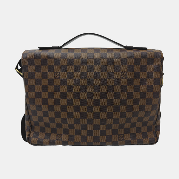 BROADWAY Damier Ebene Coated Canvas Brown