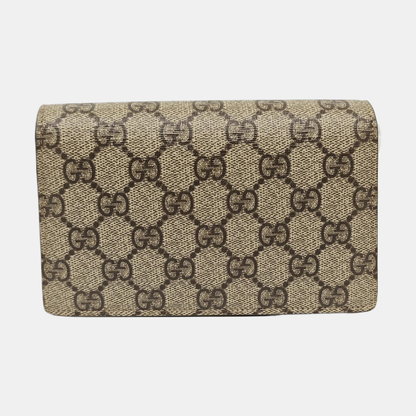 Dionysus Super Mini Monogram Coated Canvas Beige