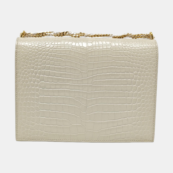 Authenticated pre-owned CASSANDRA Calfskin White - Shoulder Bag at Looply