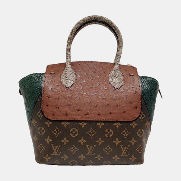 MAJESTUEUX Monogram Coated Canvas Brown