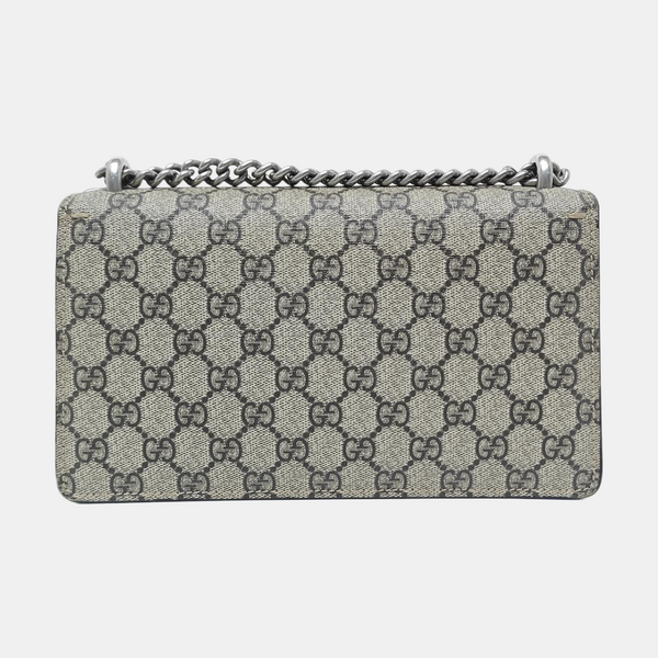 Dionysus Small Monogram Coated Canvas Beige