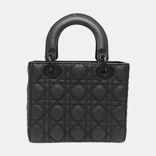 Lady Dior Small Cannage Calfskin Black