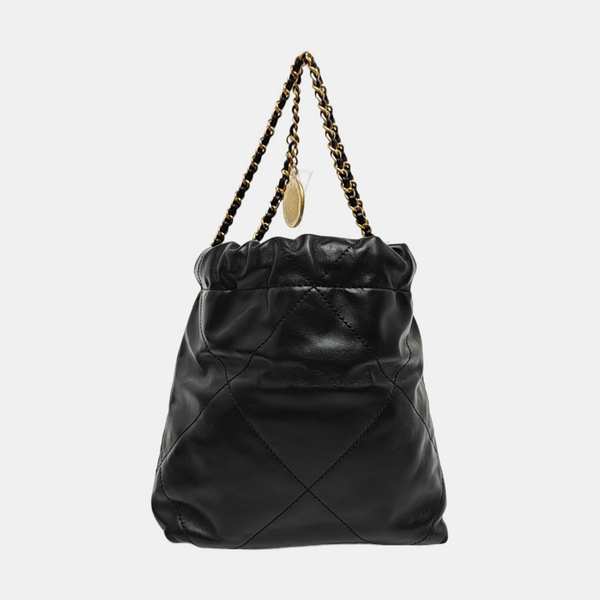 CHANEL 22 Mini Quilted Calfskin Black