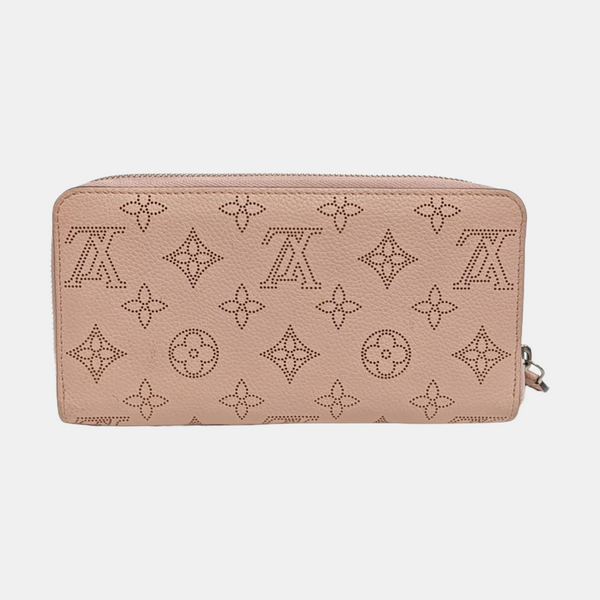 ZIPPY Monogram Calfskin Pink Wallet