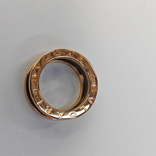 B.ZERO1 18k Rose Gold Ring EU 49