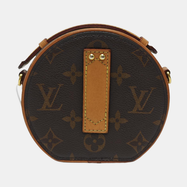 BOITE CHAPEAU Mini Monogram Coated Canvas Brown