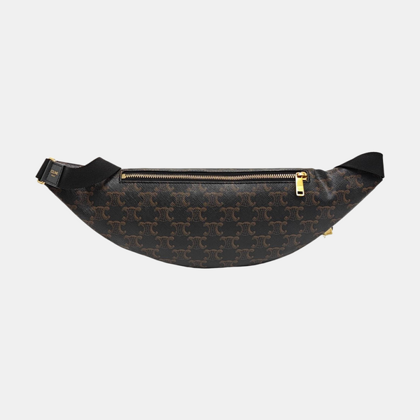 TRIOMPHE CANVAS Large Coated Canvas Black