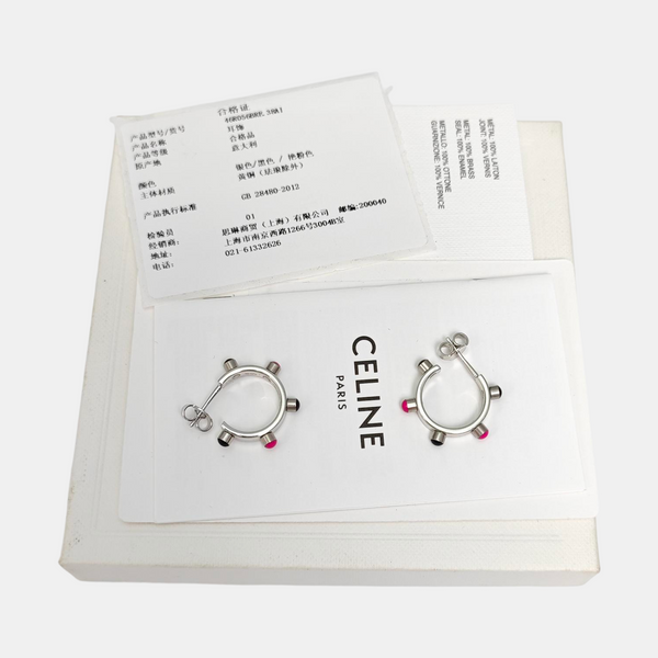 Metal Silver Stud Earrings