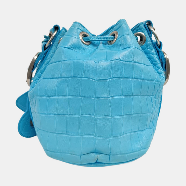 Le Cagole Mini Calfskin Blue