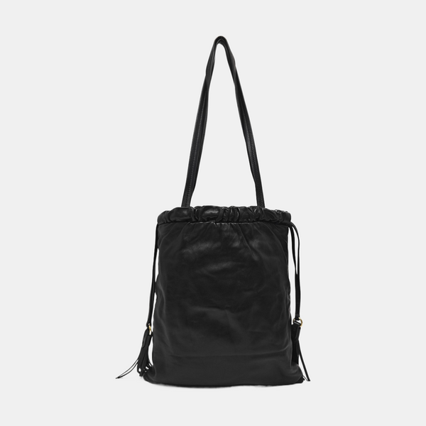 Lambskin Tote Bag Black