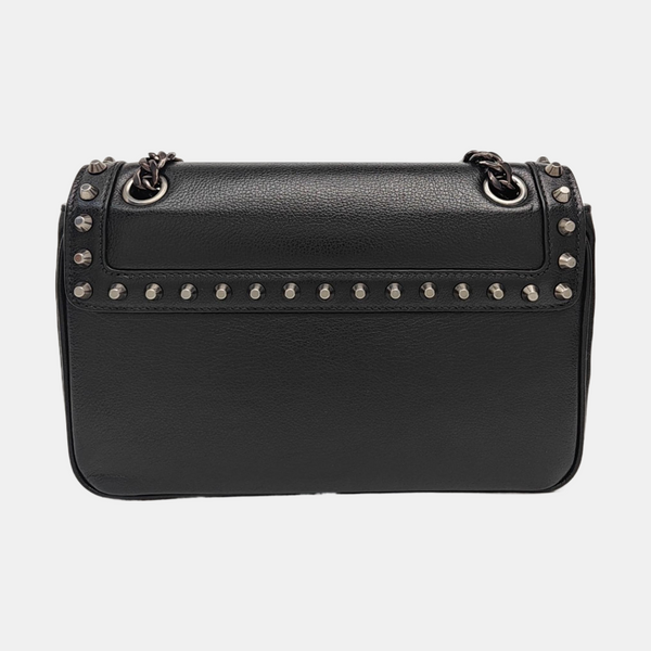 Calfskin Shoulder Bag Black