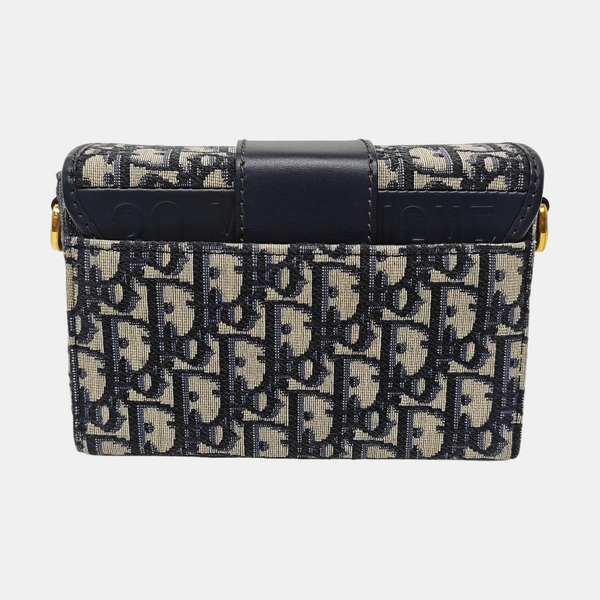 30 Montaigne Mini Oblique Canvas Blue