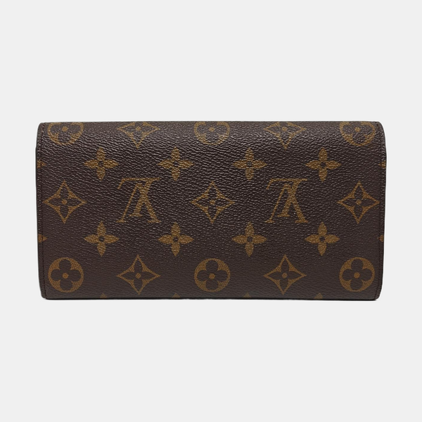 EMILIE Monogram Coated Canvas Brown Wallet