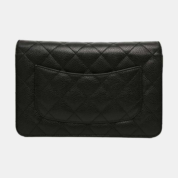 WOC Quilted Grained Calfskin Black