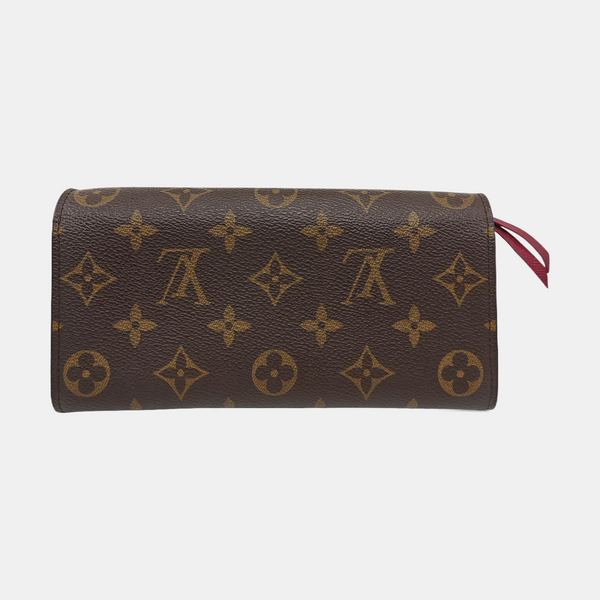 EMILIE Monogram Coated Canvas Brown Wallet
