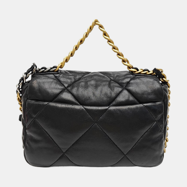 CHANEL 19 Medium Quilted Lambskin Black