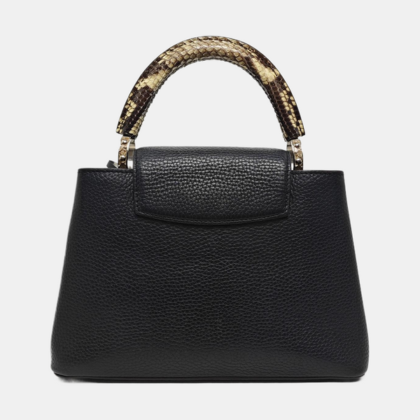 Authenticated pre-owned CAPUCINES BB Calfskin Black - Shoulder Bag at Looply