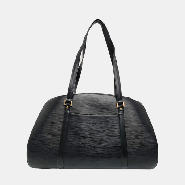 Calfskin Top Handle Bag Black