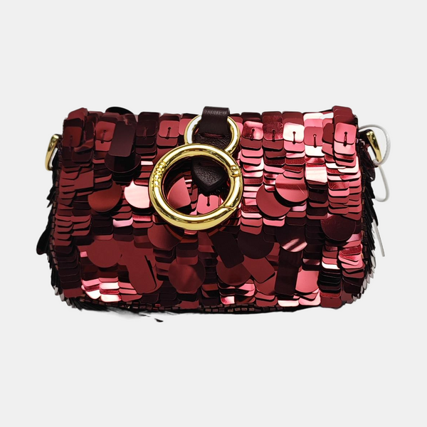 Baguette Super Mini Lentejuelas Rojo